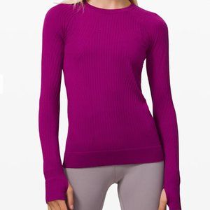 Rest Less Pullover Lululemon size 8 fuschia NWT
